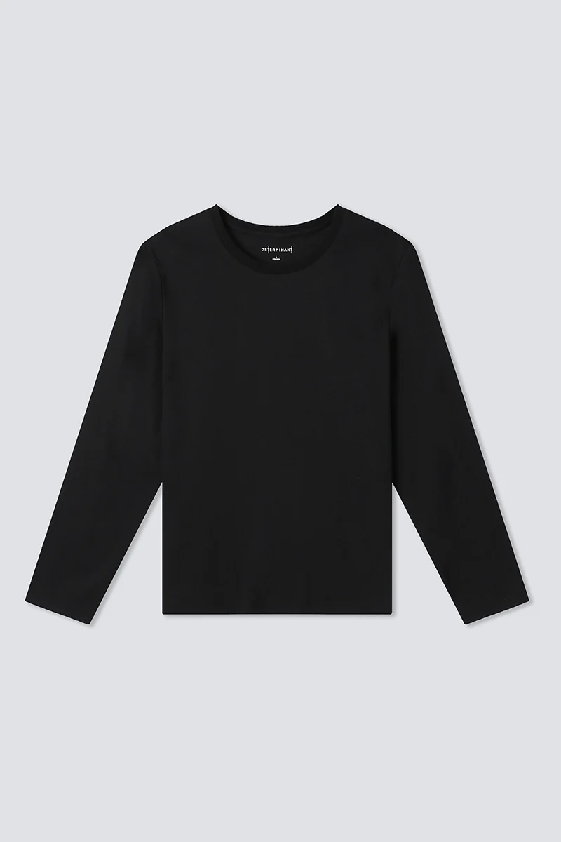 HeatGuard Crew Neck Long Sleeve T-Shirt | Black BKFD01 - Image 6