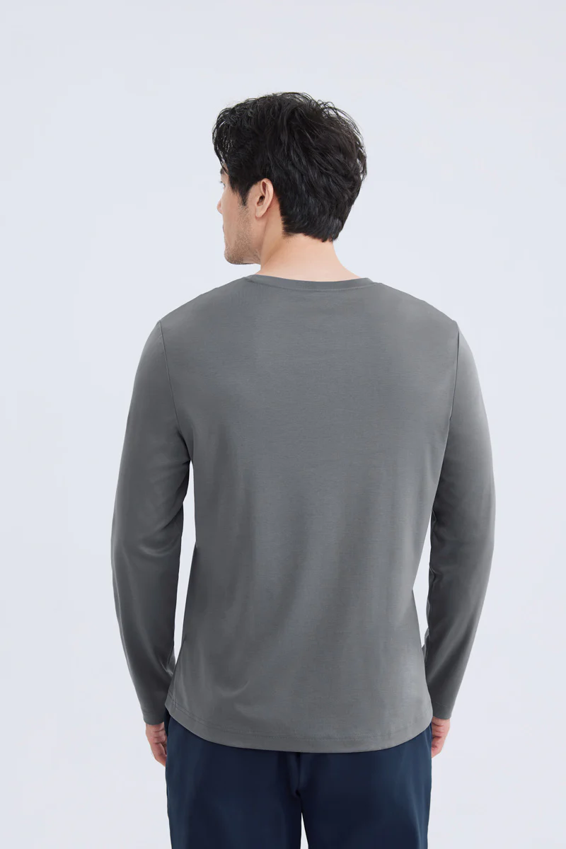 HeatGuard Crew Neck Long Sleeve T-Shirt | Dark Grey GYE149 - Image 5