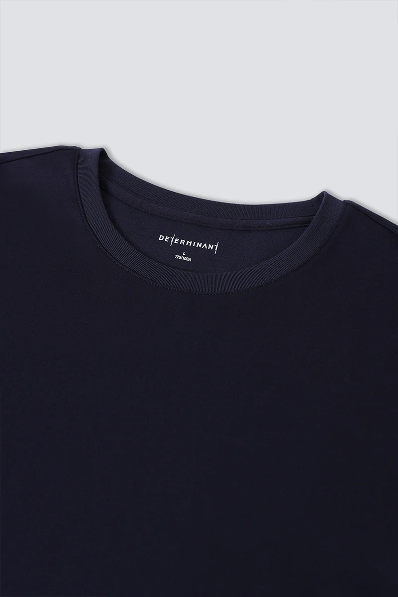 HeatGuard Crew Neck Long Sleeve T-Shirt | Navy NNY096 - Image 6