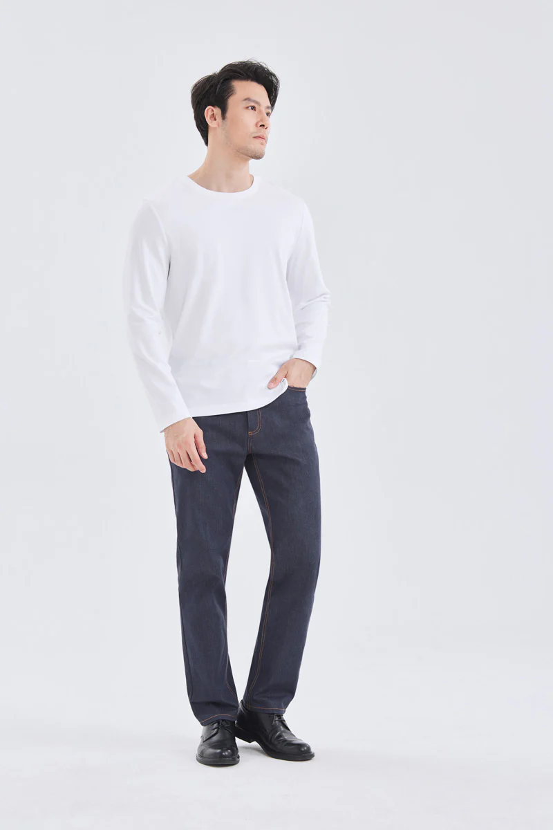 HeatGuard Crew Neck Long Sleeve T-Shirt | White WH001Z - Image 5