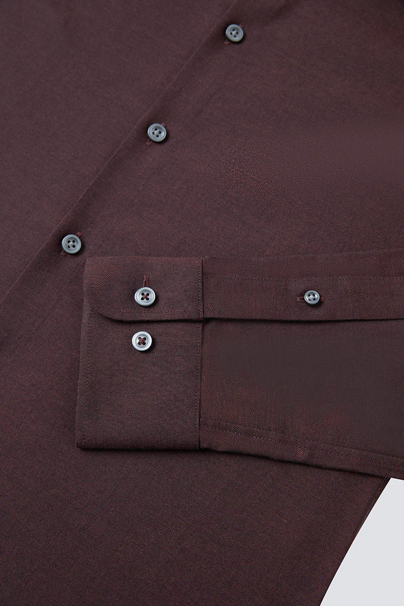 HeatGuard Flannel Button-Down Smart Shirt | Brown BRE102 - Image 7