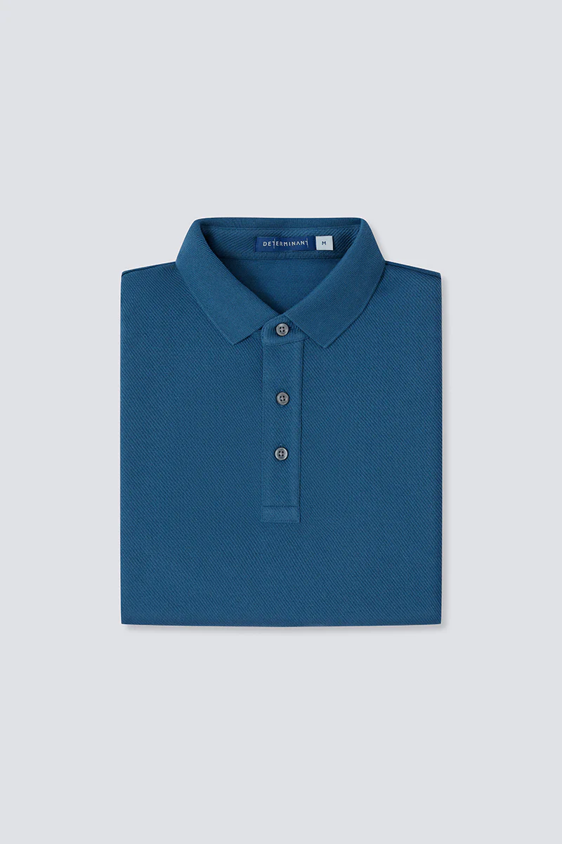 HeatGuard Jacquard Long Sleeve Polo | Teal PT4126 - Image 11
