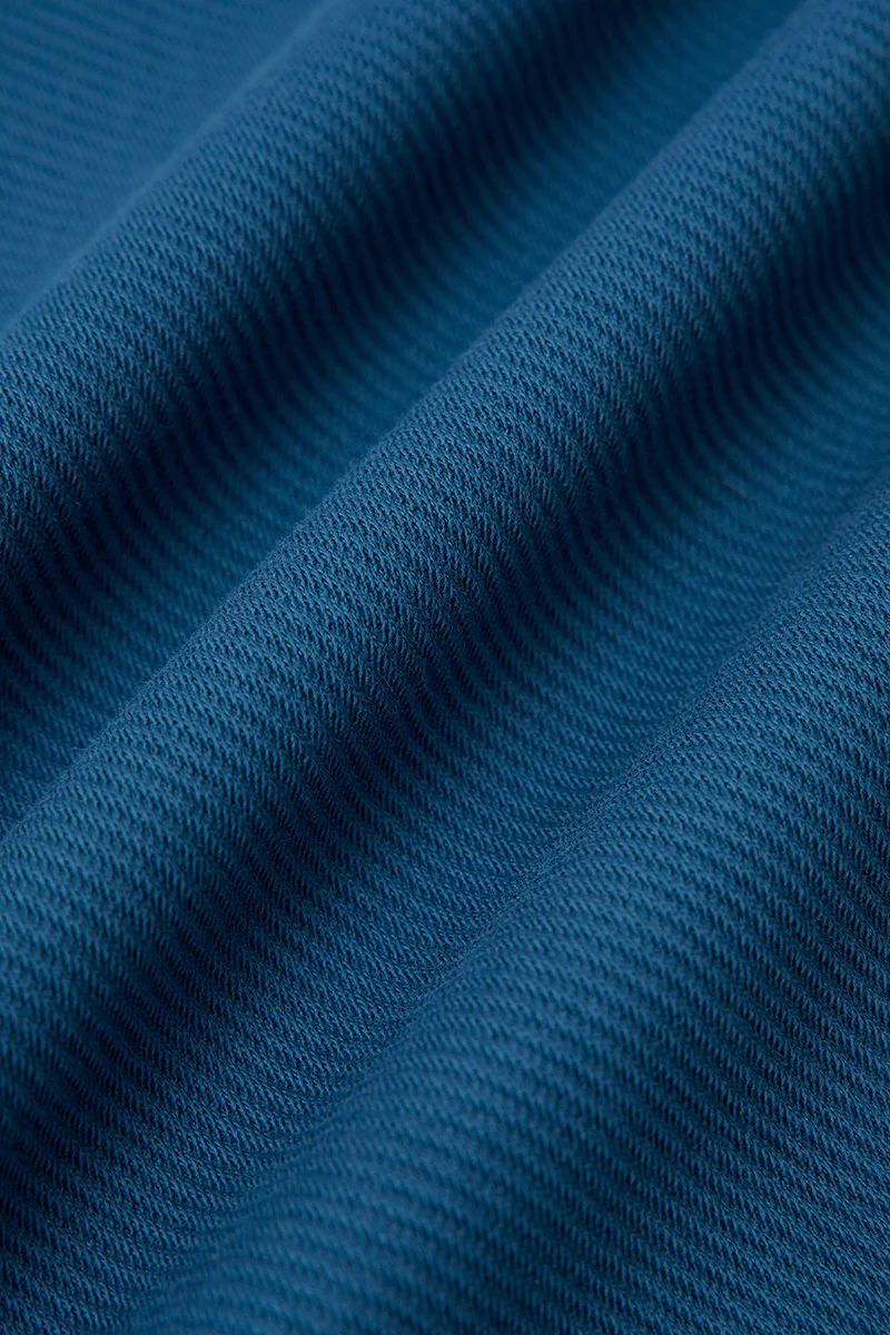 HeatGuard Jacquard Long Sleeve Polo | Teal PT4126 - Image 8
