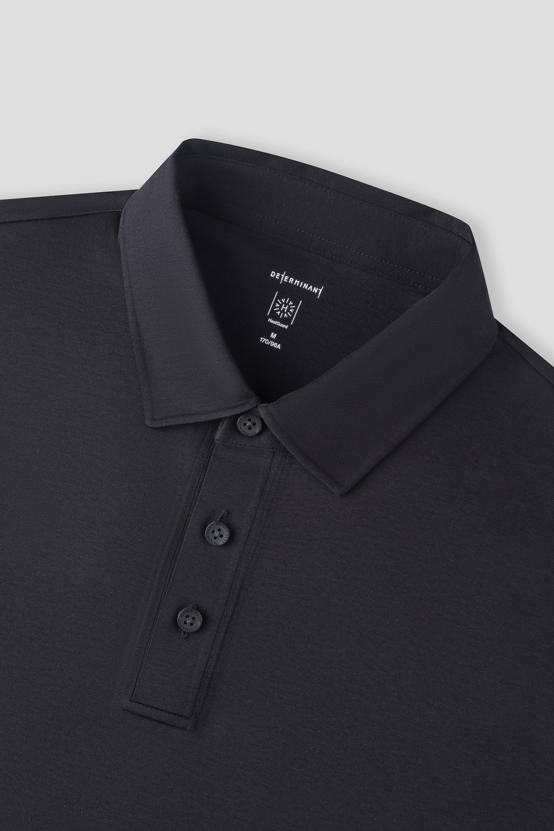 HeatGuard Long Sleeve Polo | Black BKFD01 - Image 3