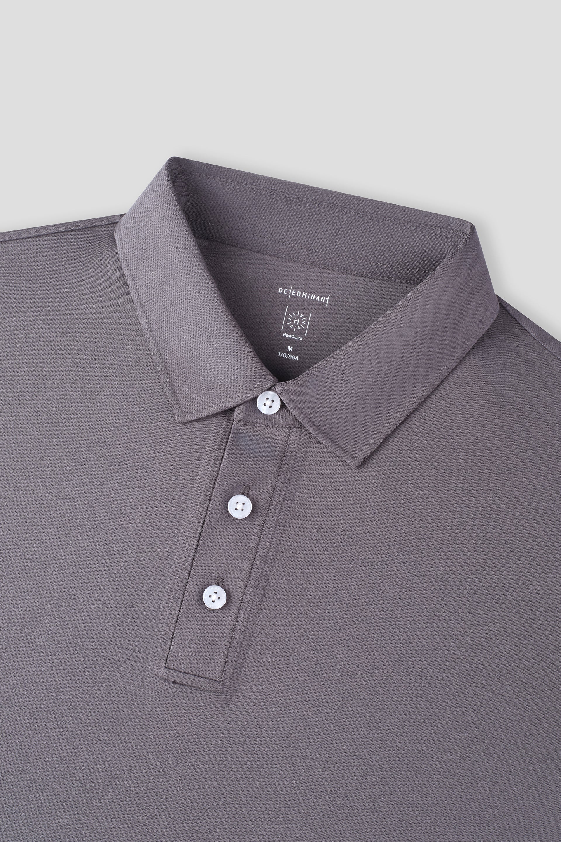 HeatGuard Long Sleeve Polo | Grey GYE149 - Image 3