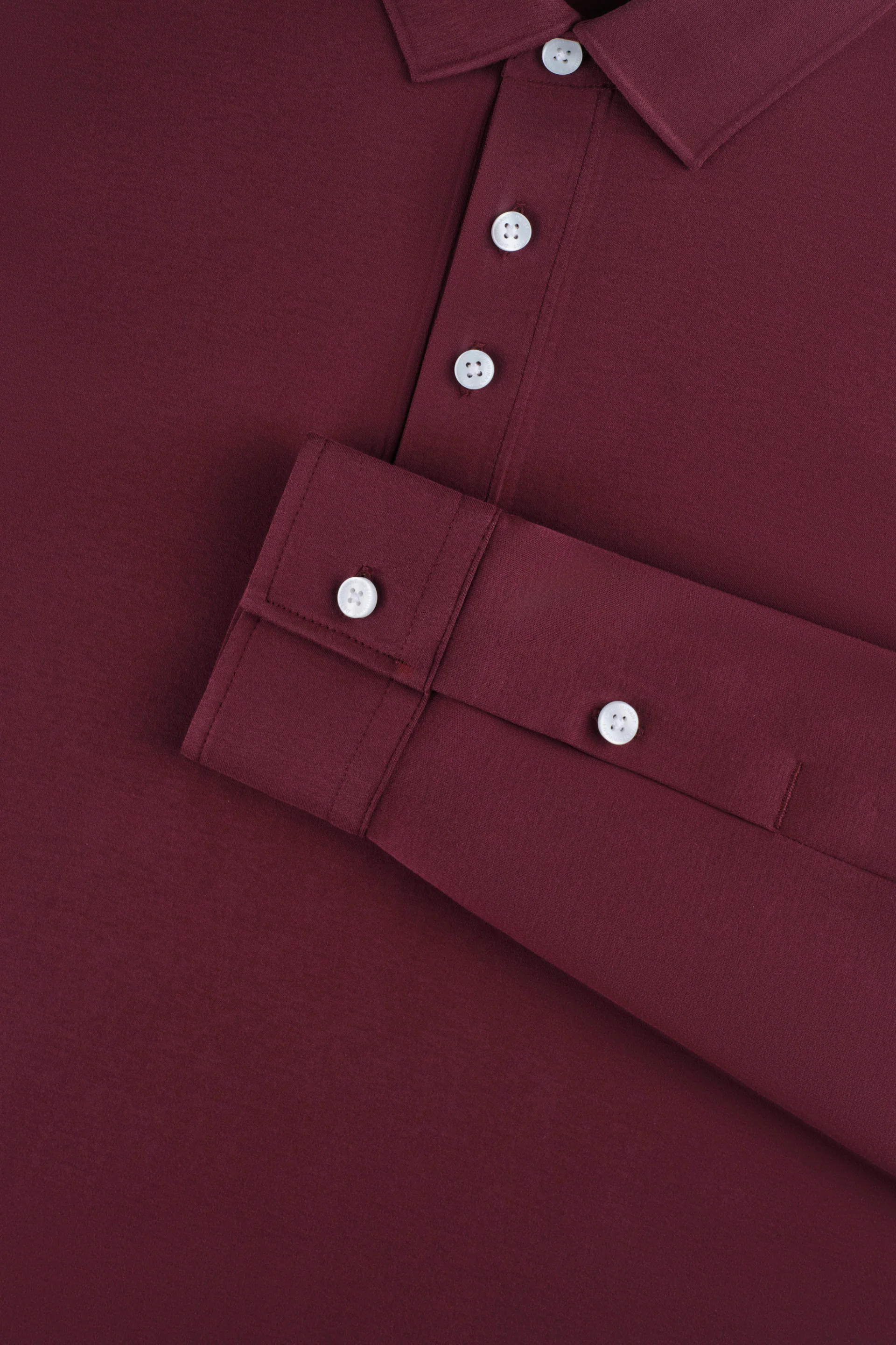 HeatGuard Long Sleeve Polo | Plum Burgundy PT1627 - Image 3
