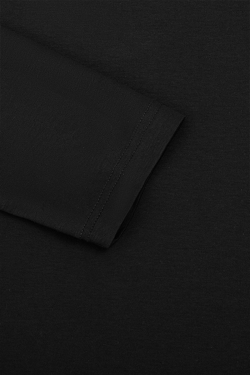 HeatGuard Mock Neck Long Sleeve T-Shirt | Black BKFD01 - Image 9