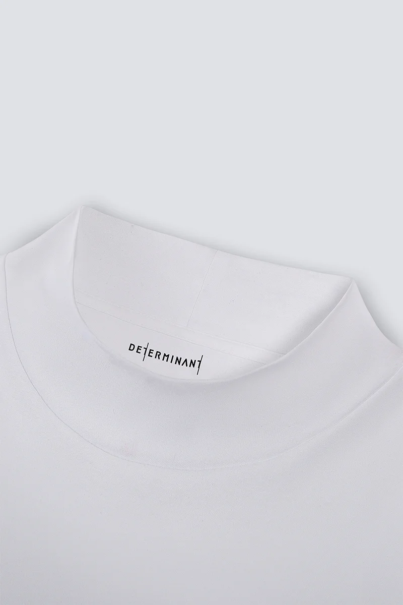 HeatGuard Mock Neck Long Sleeve T-Shirt | White WH001Z - Image 8