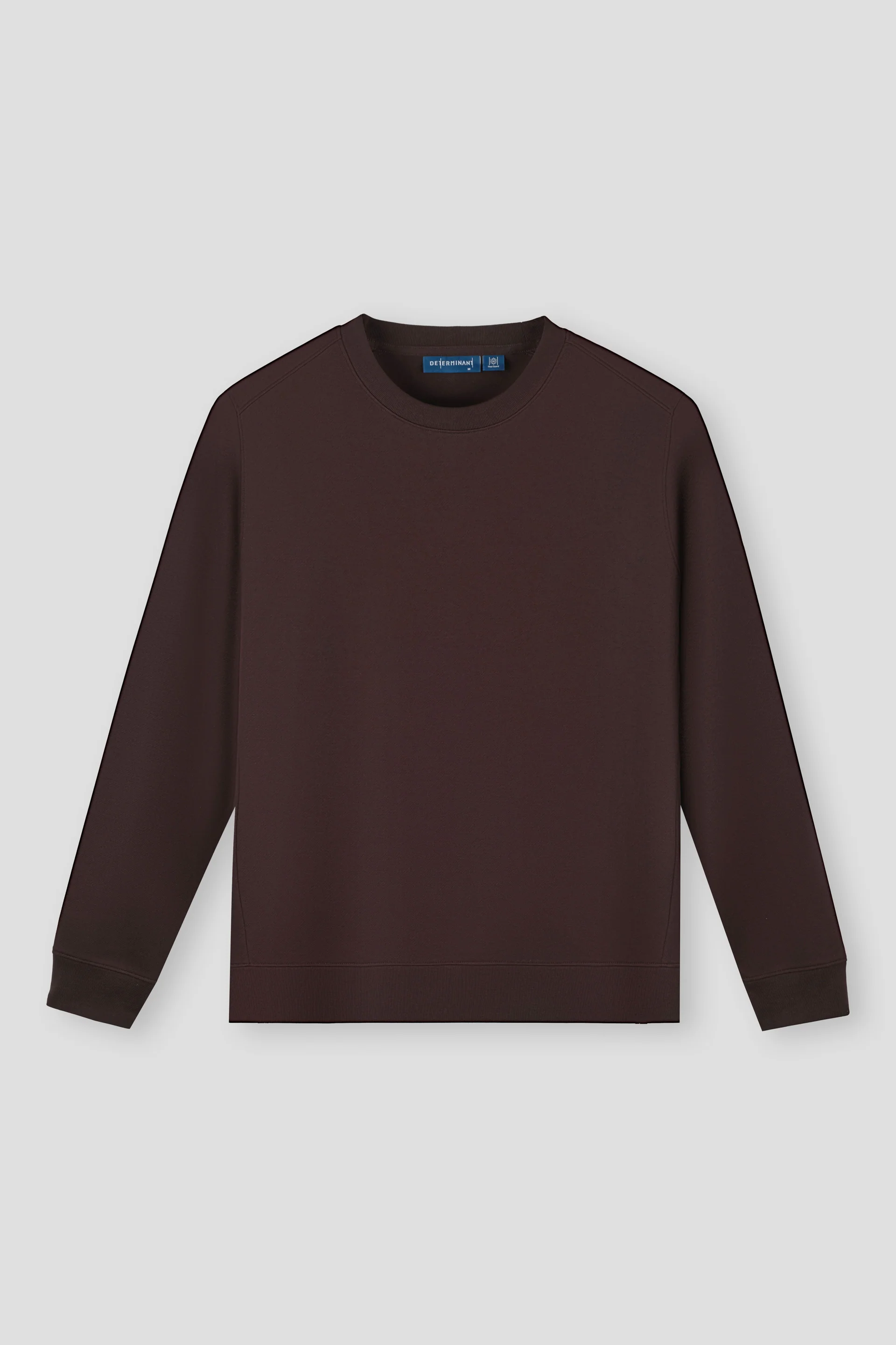 HeatGuard Twill Jacquard Crew Neck Sweatshirt | Deep Brown PT1106 - Image 2