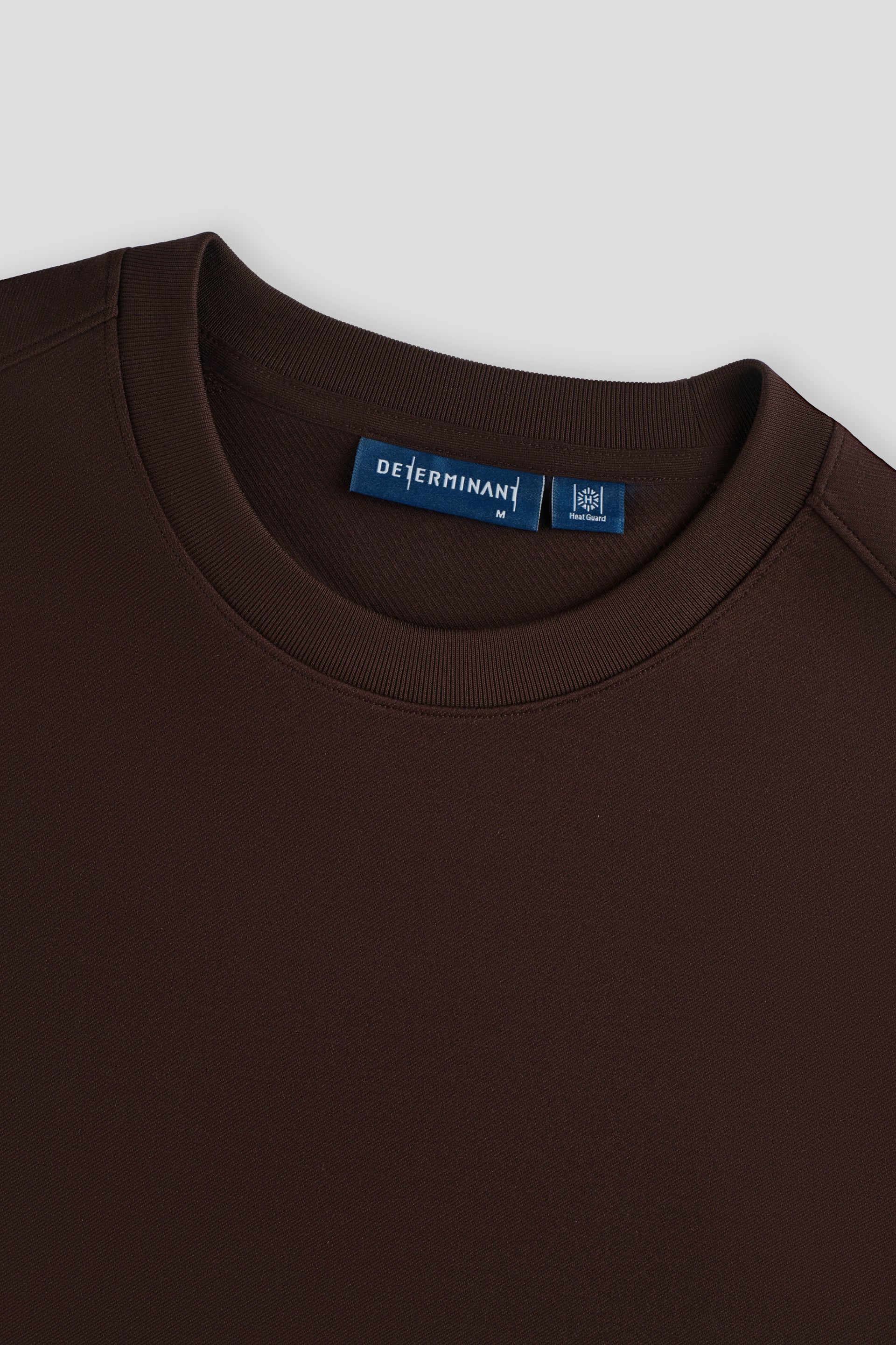 HeatGuard Twill Jacquard Crew Neck Sweatshirt | Deep Brown PT1106 - Image 3