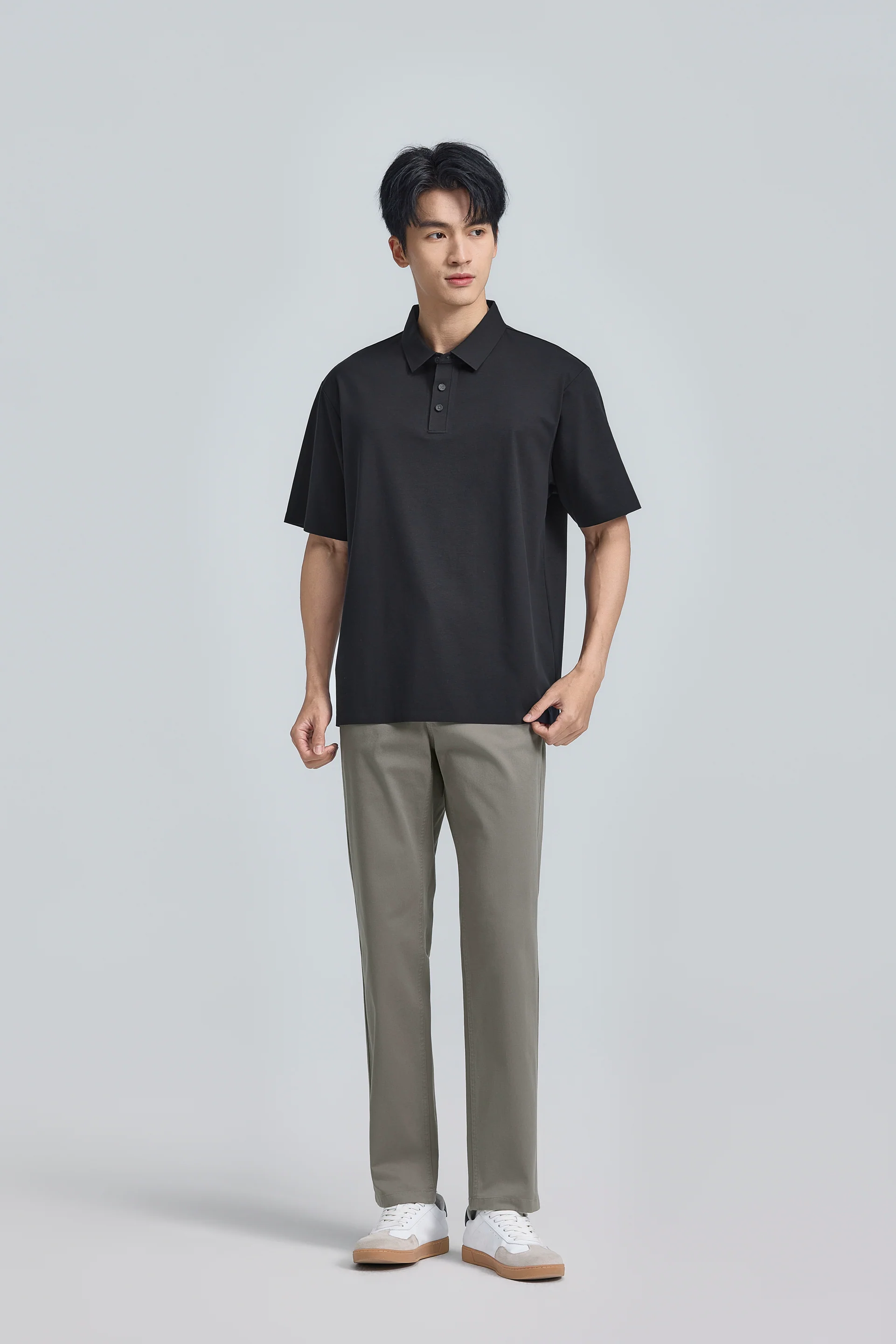 InstantCool Bonded Jersey Polo | Black BKFD01 - Image 4