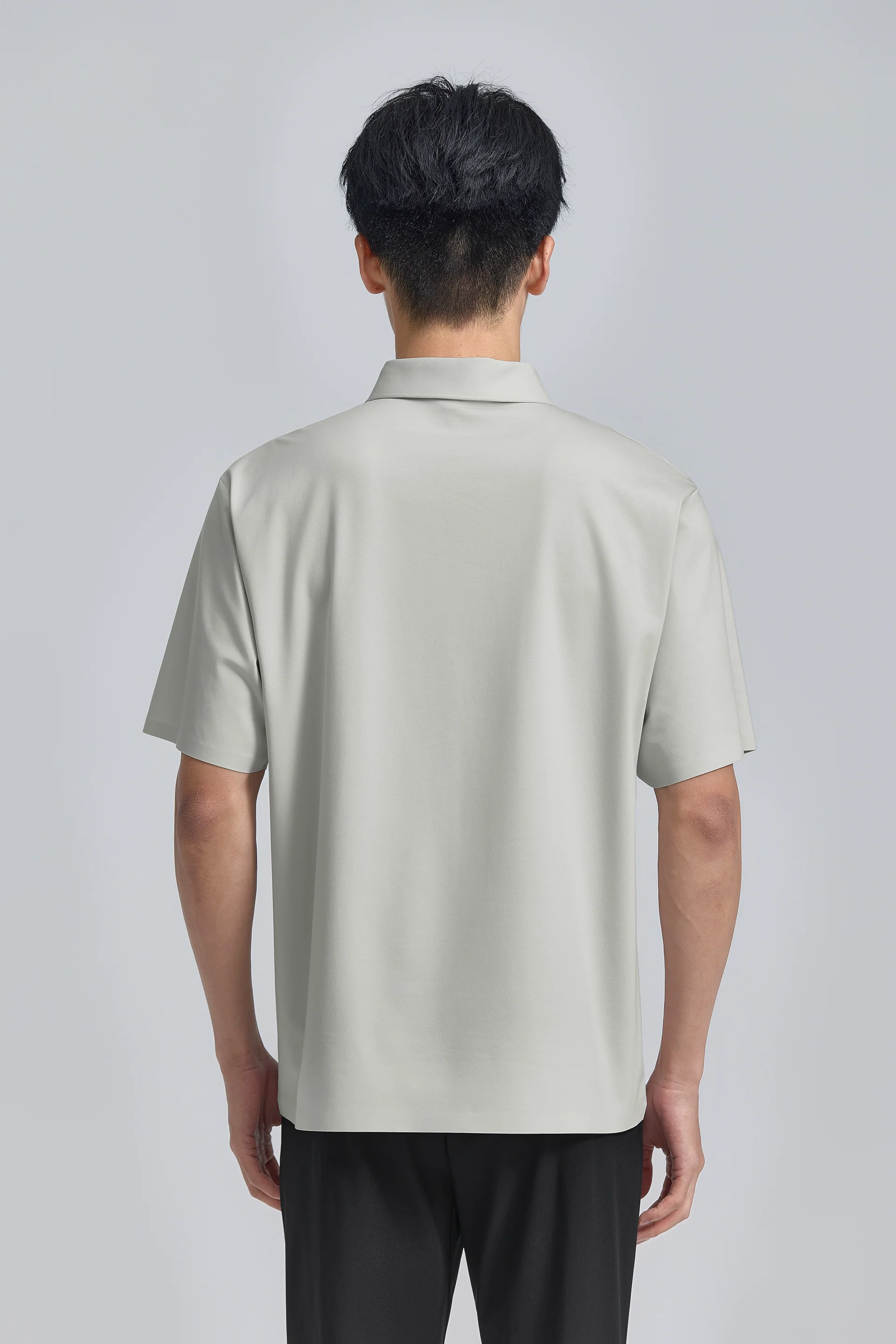 InstantCool Bonded Jersey Polo | Light Grey GYFL01 - Image 9