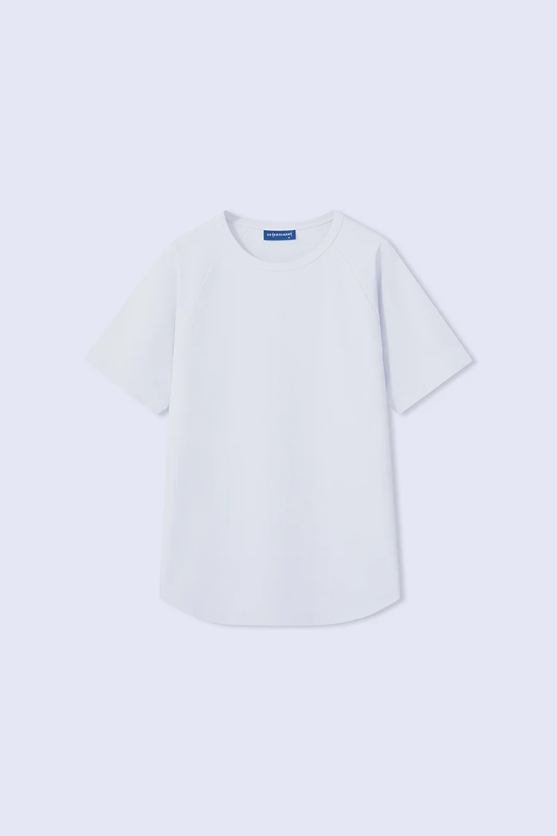 InstantCool Raglan Curved Hem T-Shirt | Grey GYE128 - Image 10