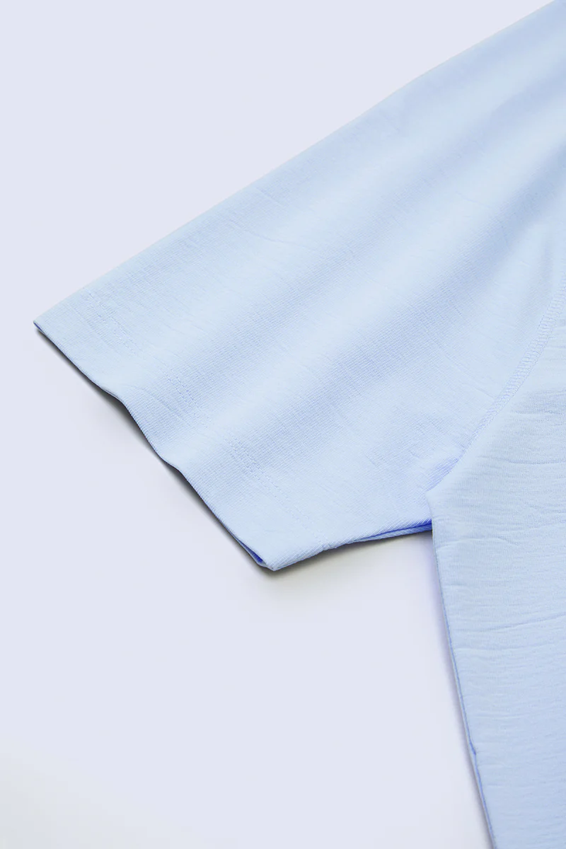 InstantCool Raglan Curved Hem T-Shirt | Light Blue 15940P - Image 6