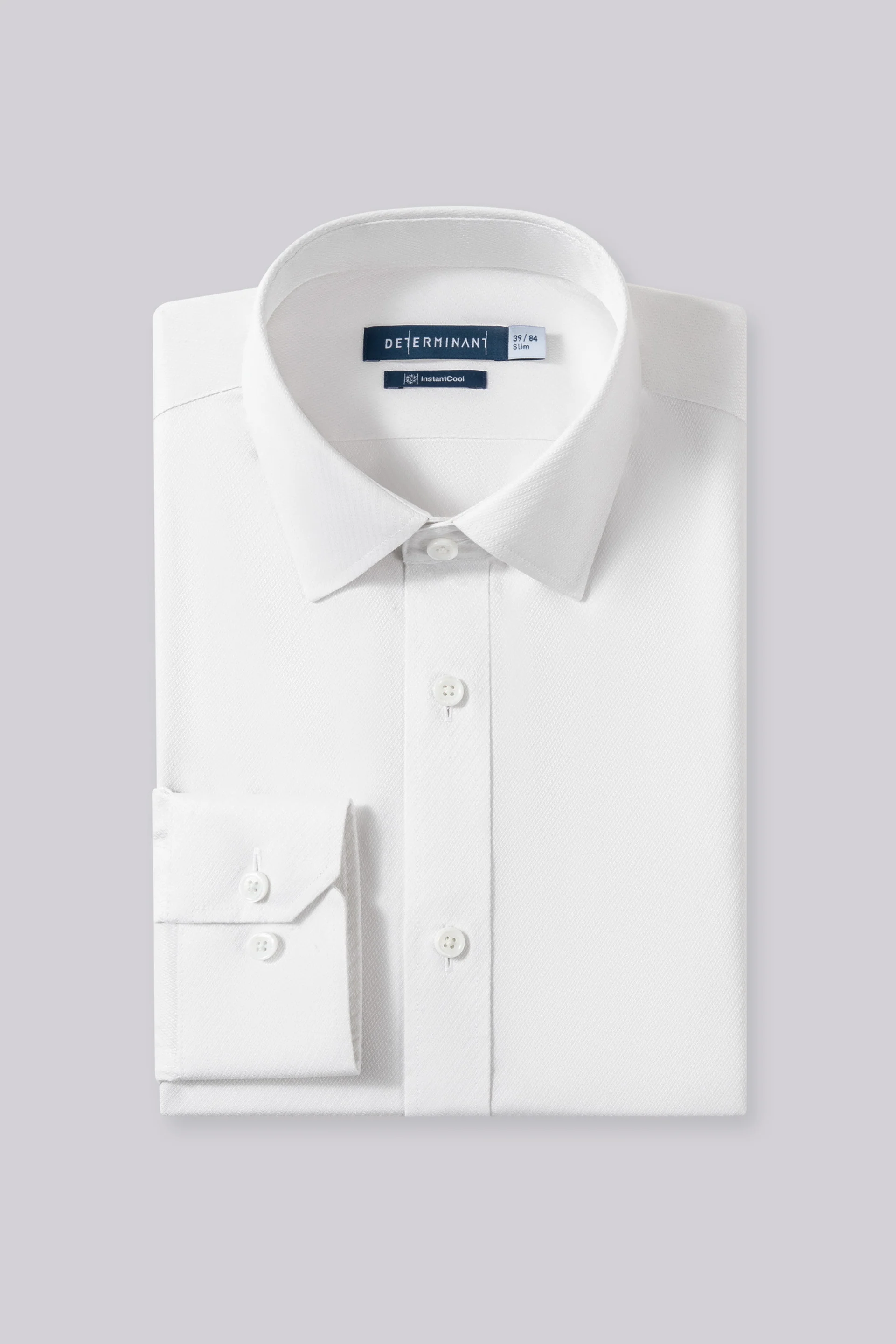 InstantCool Dobby Dress Shirt | Blanc White 27230N - Image 3
