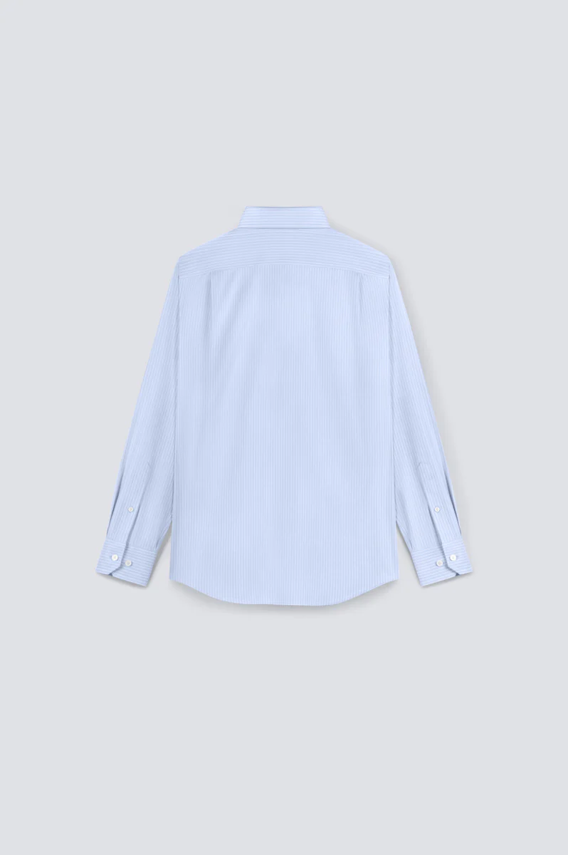 InstantCool Dobby Dress Shirt | Blue Stripes 15952N - Image 6