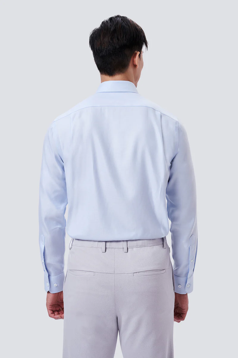 InstantCool Dobby Dress Shirt | Light Blue 17803N - Image 5
