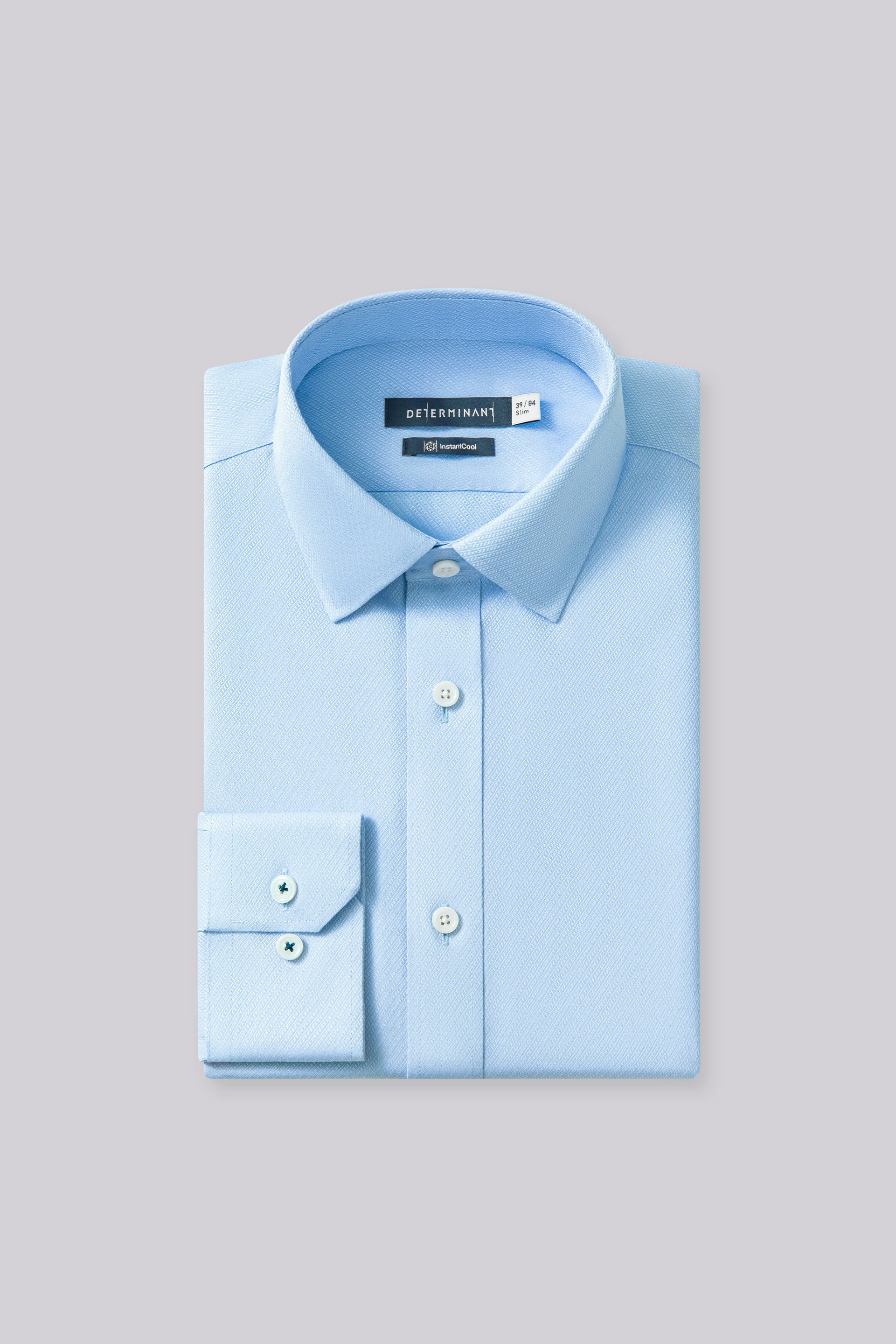 InstantCool Dobby Dress Shirt | Light Blue 26891N - Image 10