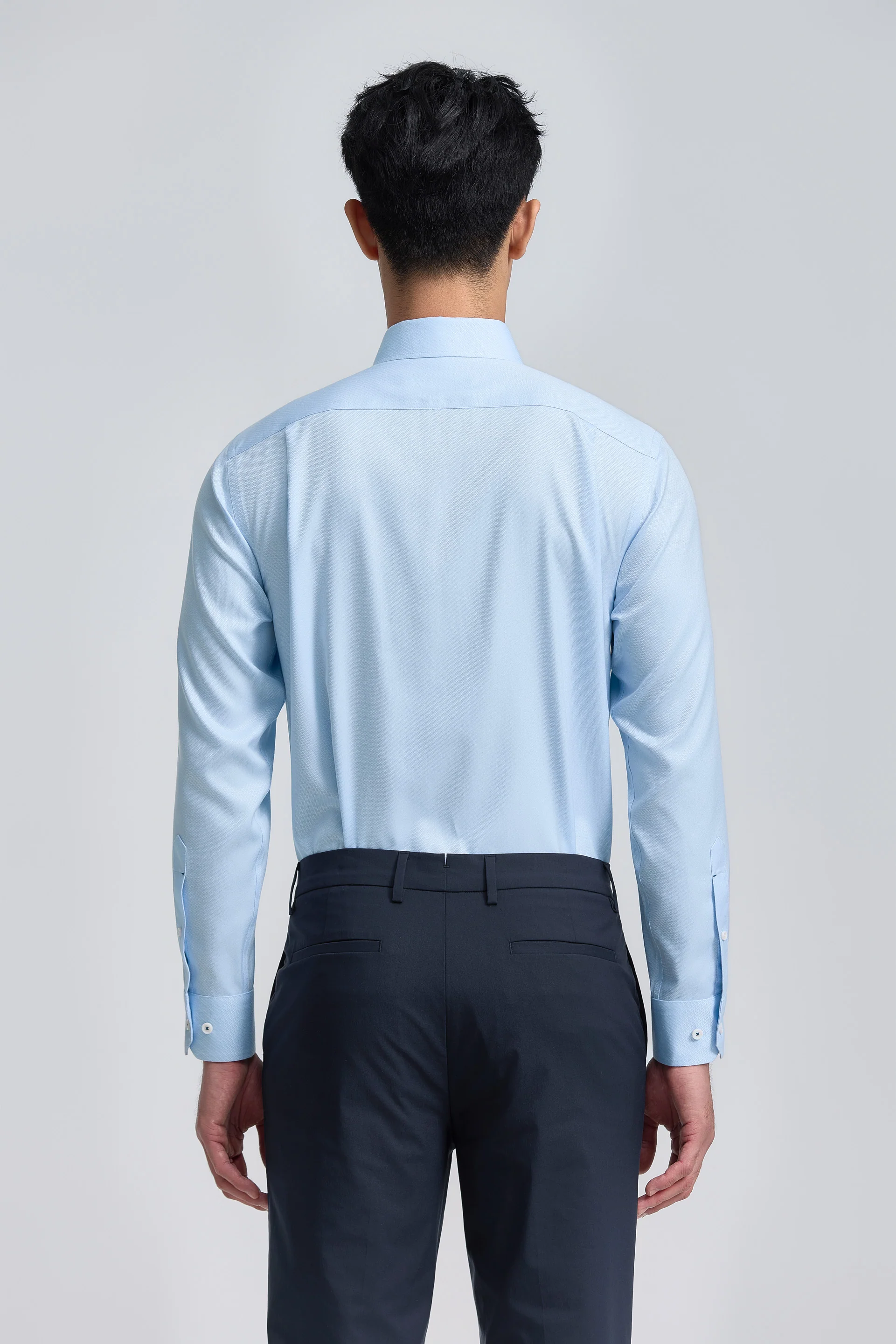 InstantCool Dobby Dress Shirt | Light Blue 26891N - Image 3