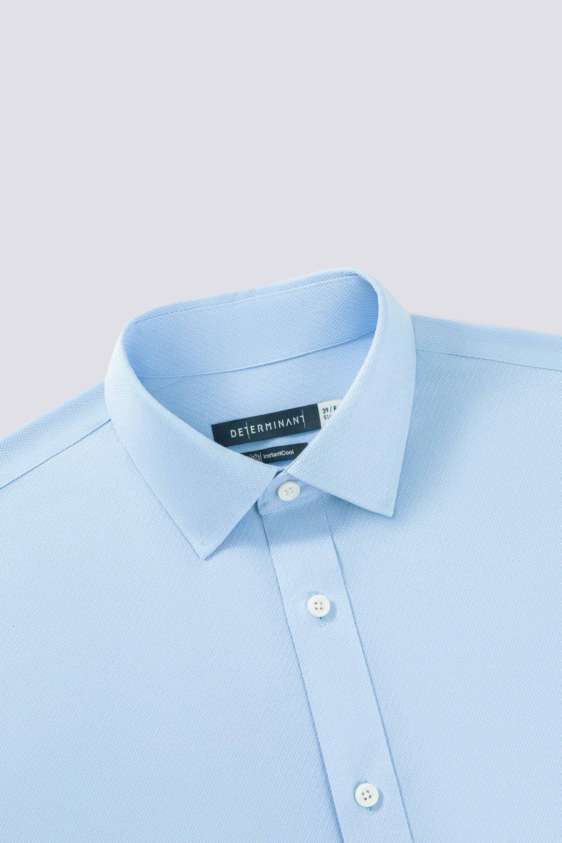 InstantCool Dobby Dress Shirt | Light Blue 26891N - Image 4