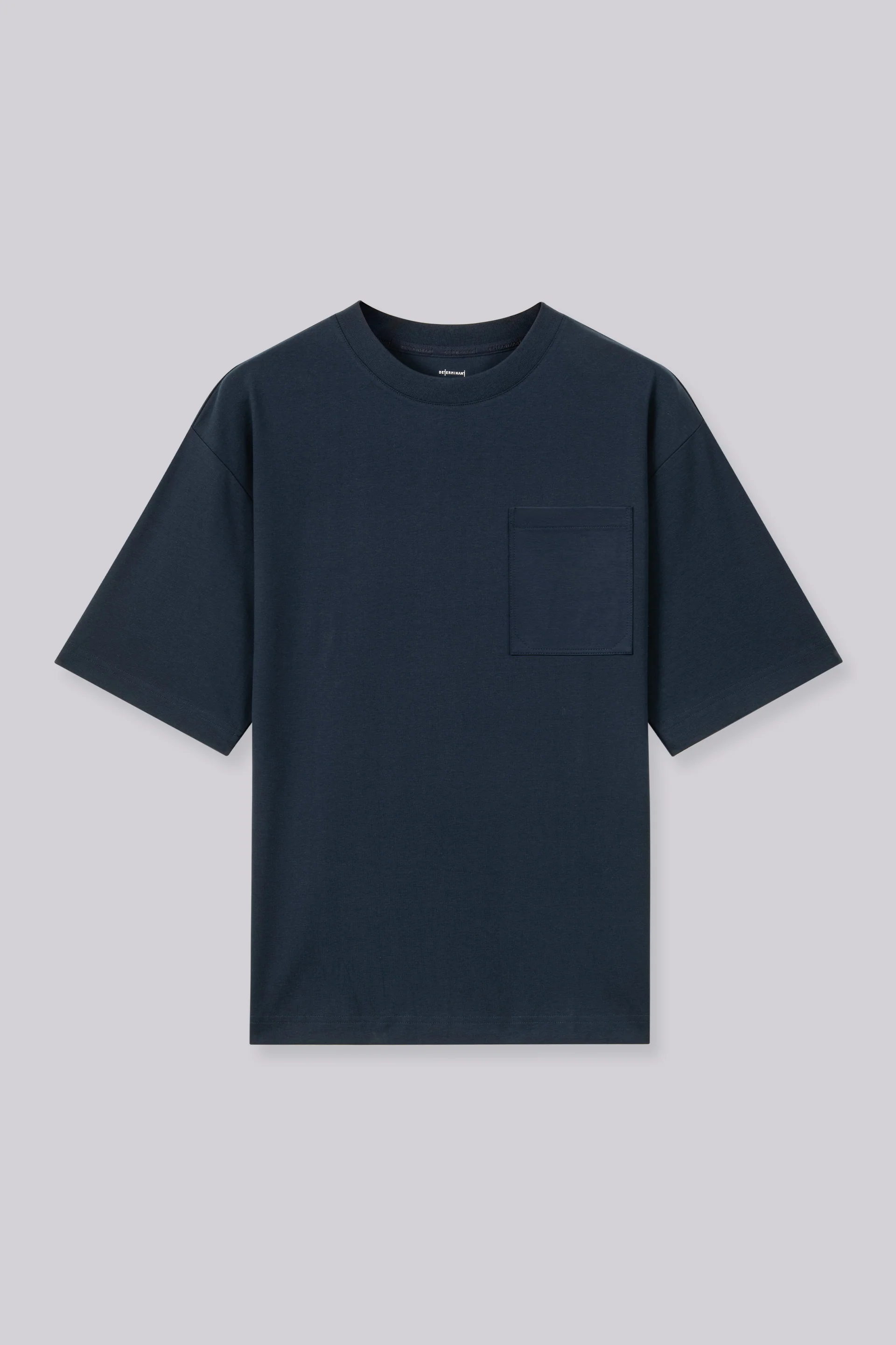 InstantCool Double-Face Knit Crew Neck Pocket T-Shirt | Navy 14036N - Image 3