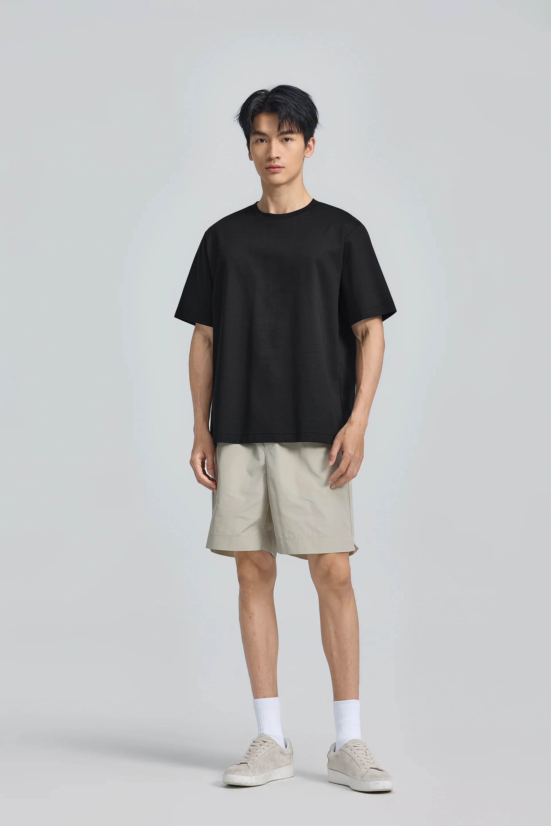 InstantCool Double-Face Knit Crew Neck T-shirt | Black BKFD01 - Image 3
