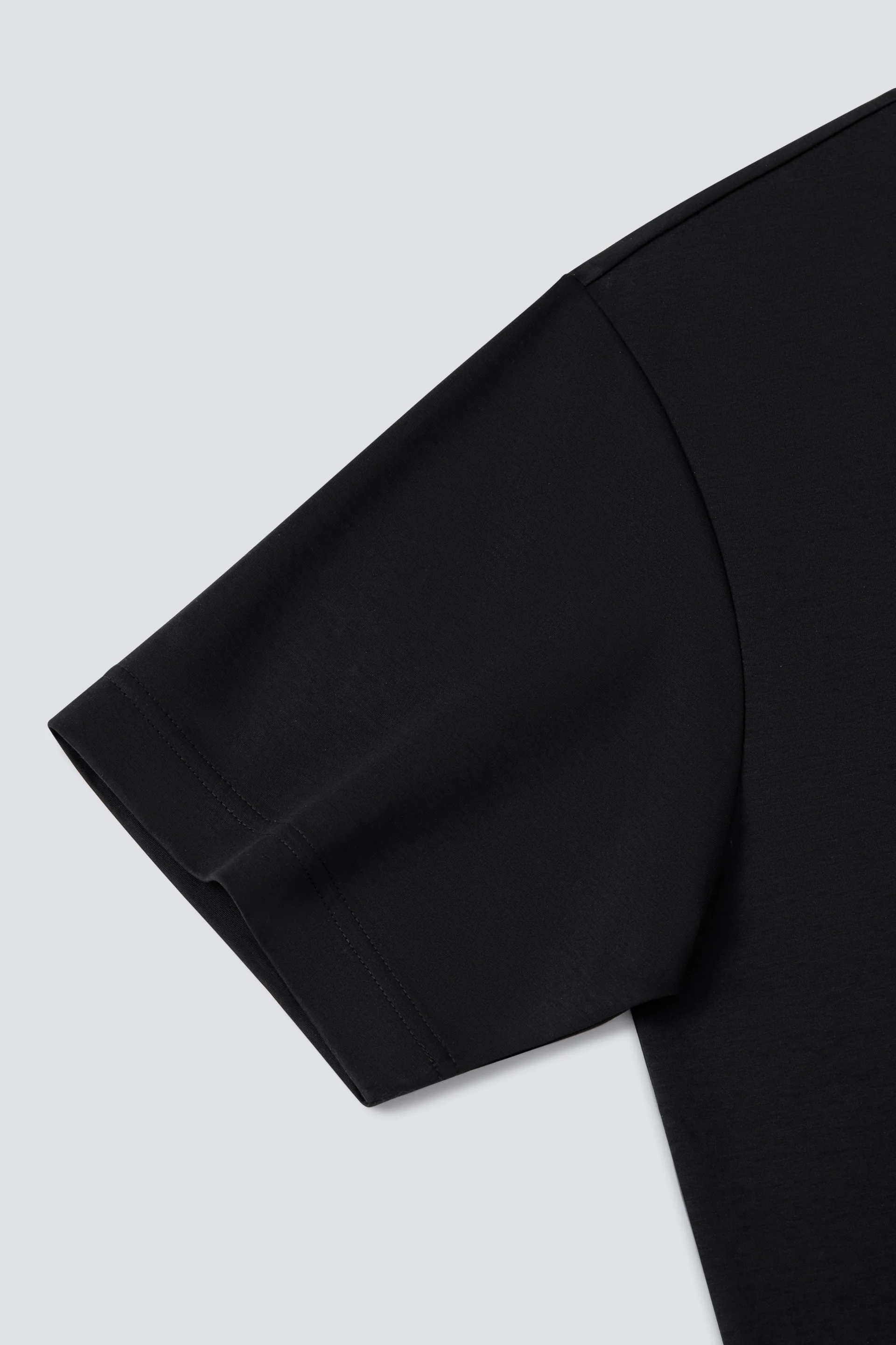 InstantCool Double-Face Knit Crew Neck T-shirt | Black BKFD01 - Image 5