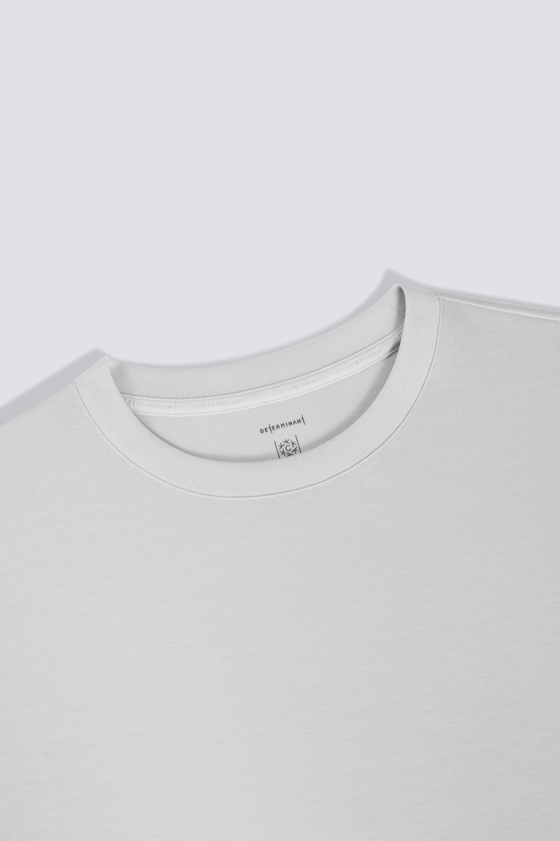 InstantCool Double-Face Knit Crew Neck T-shirt | Light Grey GYFL01 - Image 4