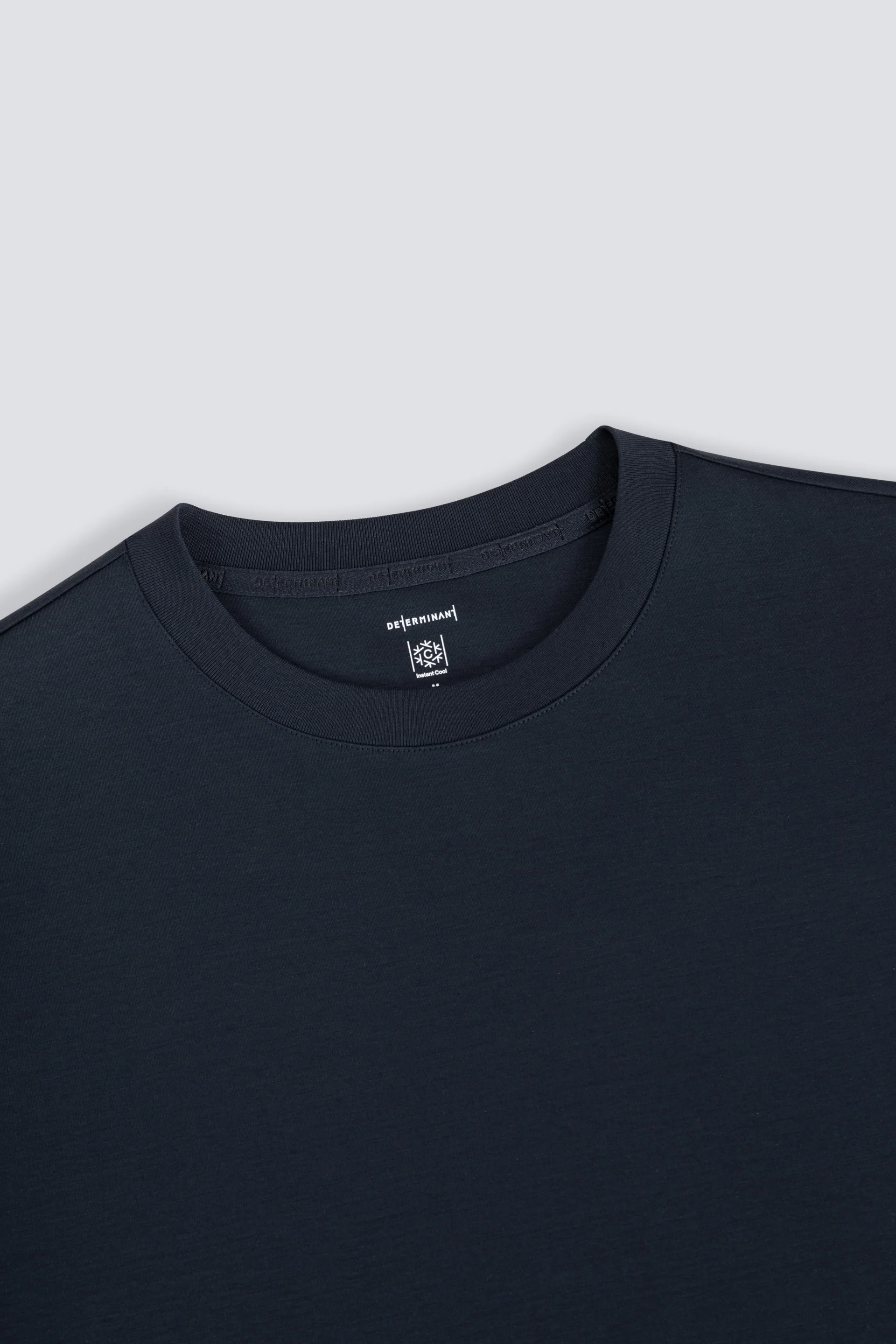 InstantCool Double-Face Knit Crew Neck T-shirt | Navy 14036N - Image 4