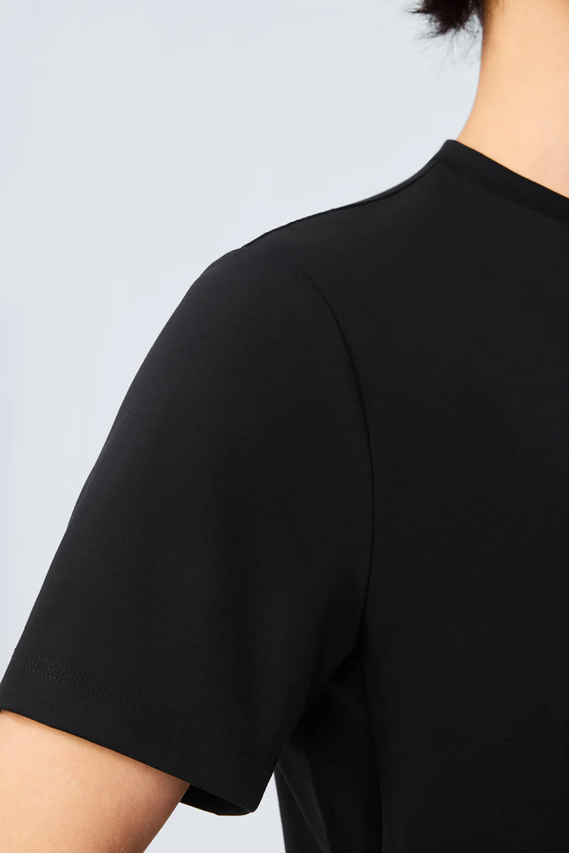 InstantCool Jersey Crew Neck T-Shirt | Black BKFD01 - Image 3