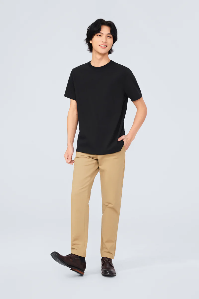 InstantCool Jersey Crew Neck T-Shirt | Black BKFD01 - Image 4
