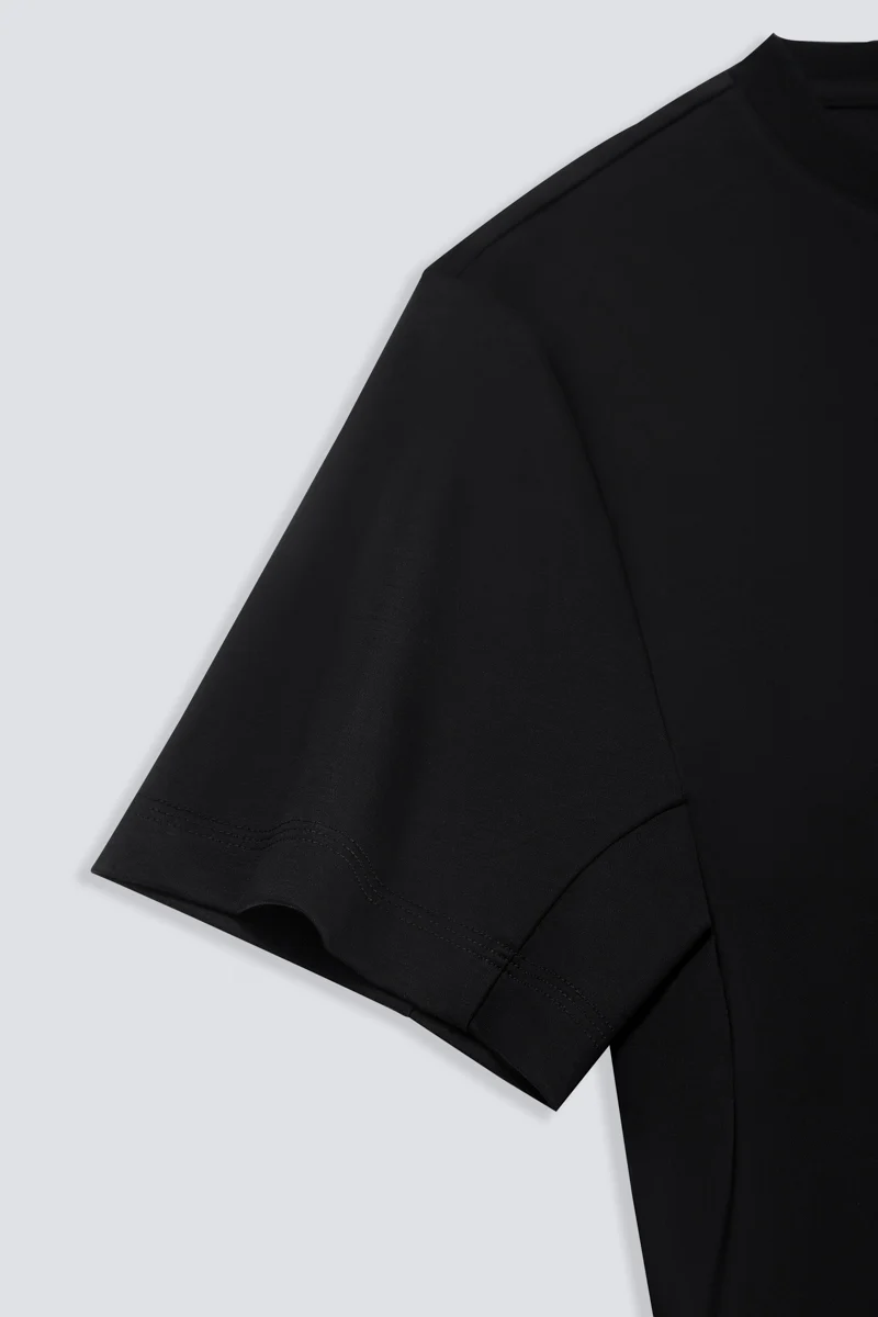 InstantCool Jersey Crew Neck T-Shirt | Black BKFD01 - Image 7