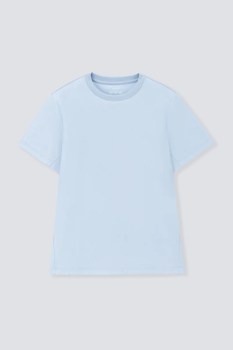 InstantCool Jersey Crew Neck T-Shirt | Light Blue BLE249 - Image 10
