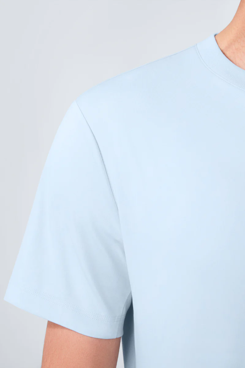 InstantCool Jersey Crew Neck T-Shirt | Light Blue BLE249 - Image 3