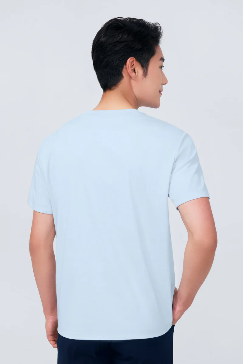 InstantCool Jersey Crew Neck T-Shirt | Light Blue BLE249 - Image 5