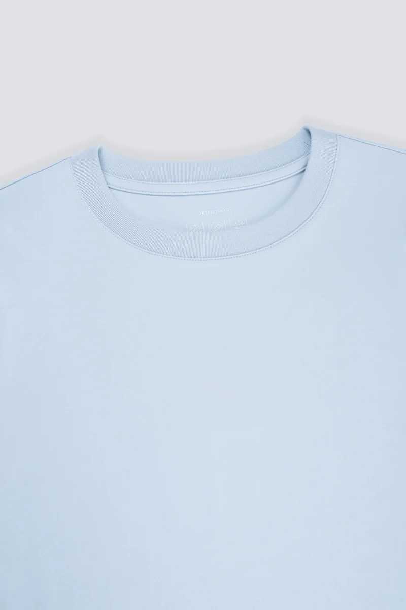 InstantCool Jersey Crew Neck T-Shirt | Light Blue BLE249 - Image 6