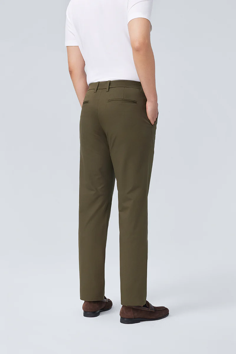 InstantCool Lightweight Twill Smart Pants | Dark Green 22623N - Image 3