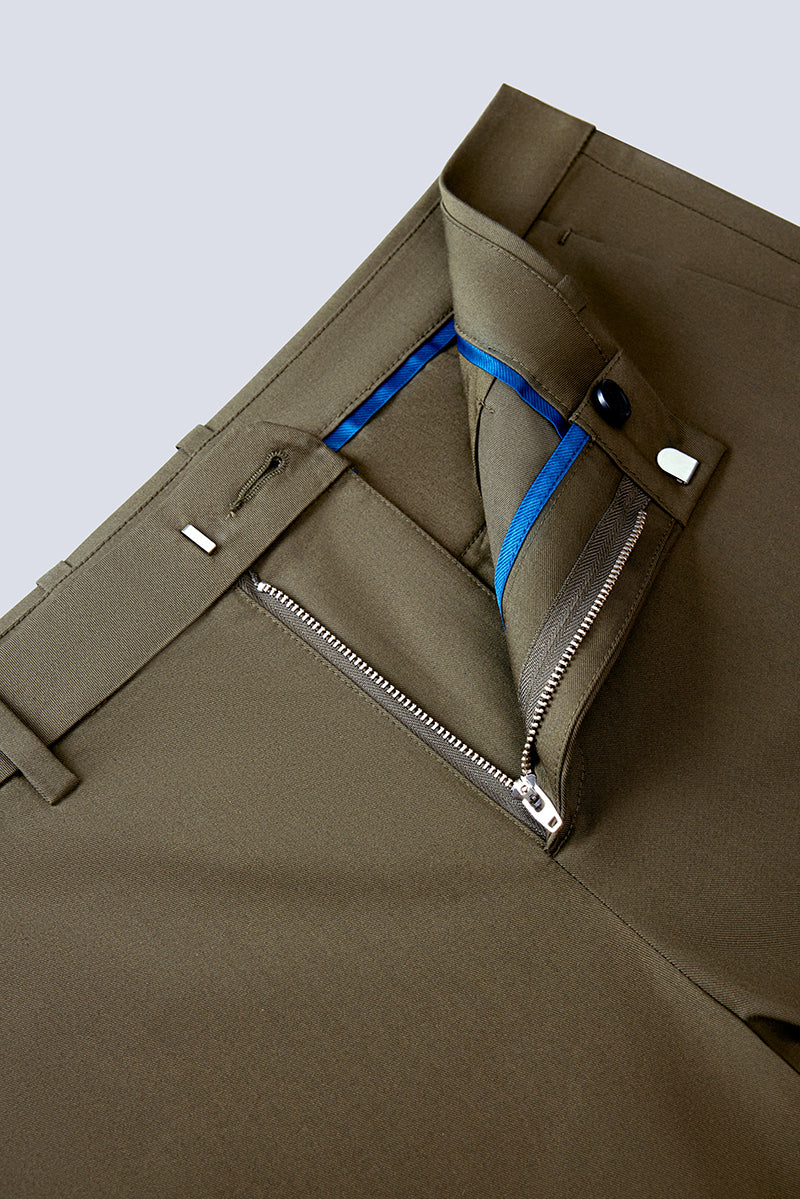 InstantCool Lightweight Twill Smart Shorts | Dark Green 22623N - Image 5