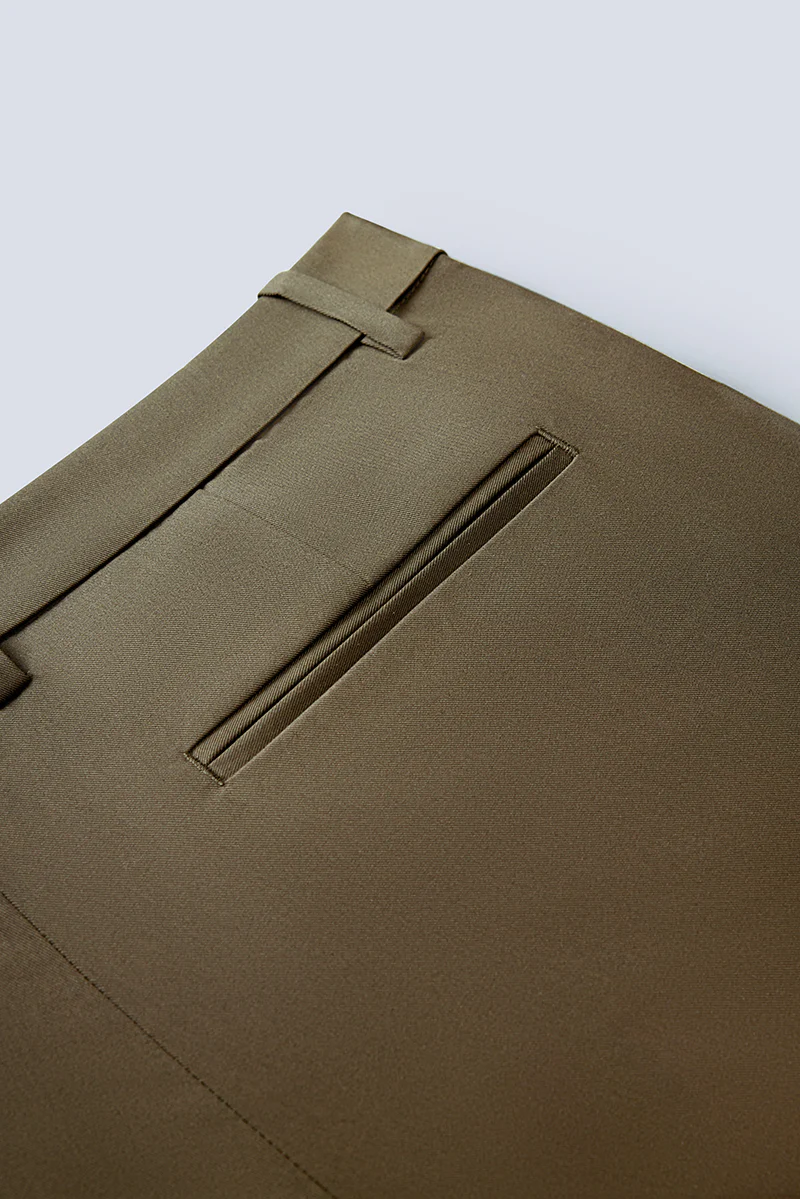 InstantCool Lightweight Twill Smart Shorts | Dark Green 22623N - Image 6