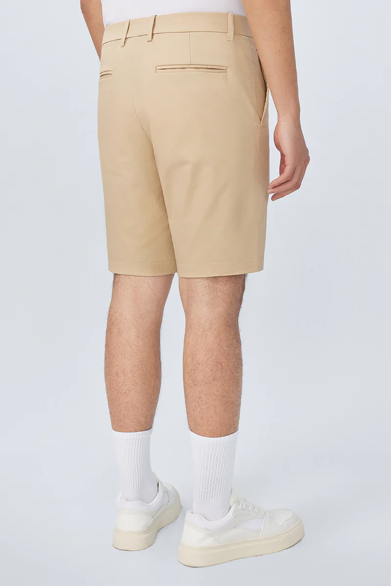InstantCool Lightweight Twill Smart Shorts | Khaki 25649N - Image 3