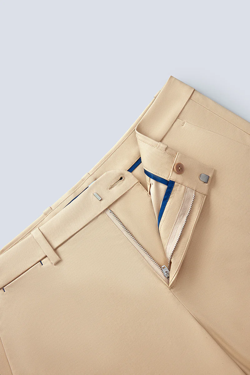 InstantCool Lightweight Twill Smart Shorts | Khaki 25649N - Image 6