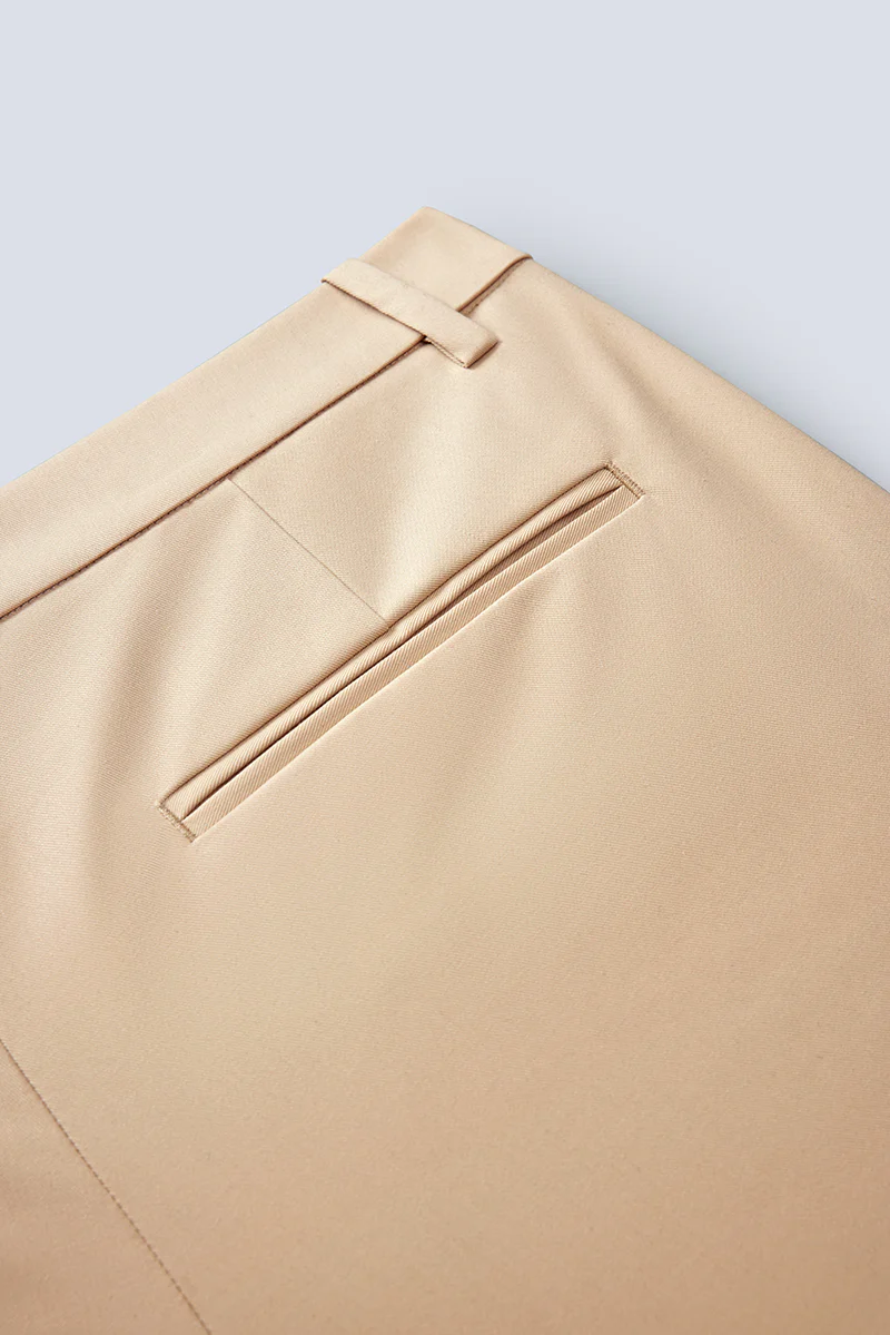 InstantCool Lightweight Twill Smart Shorts | Khaki 25649N - Image 7