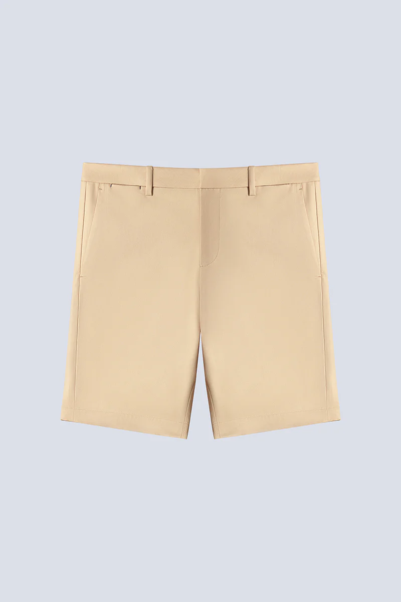 InstantCool Lightweight Twill Smart Shorts | Khaki 25649N - Image 8