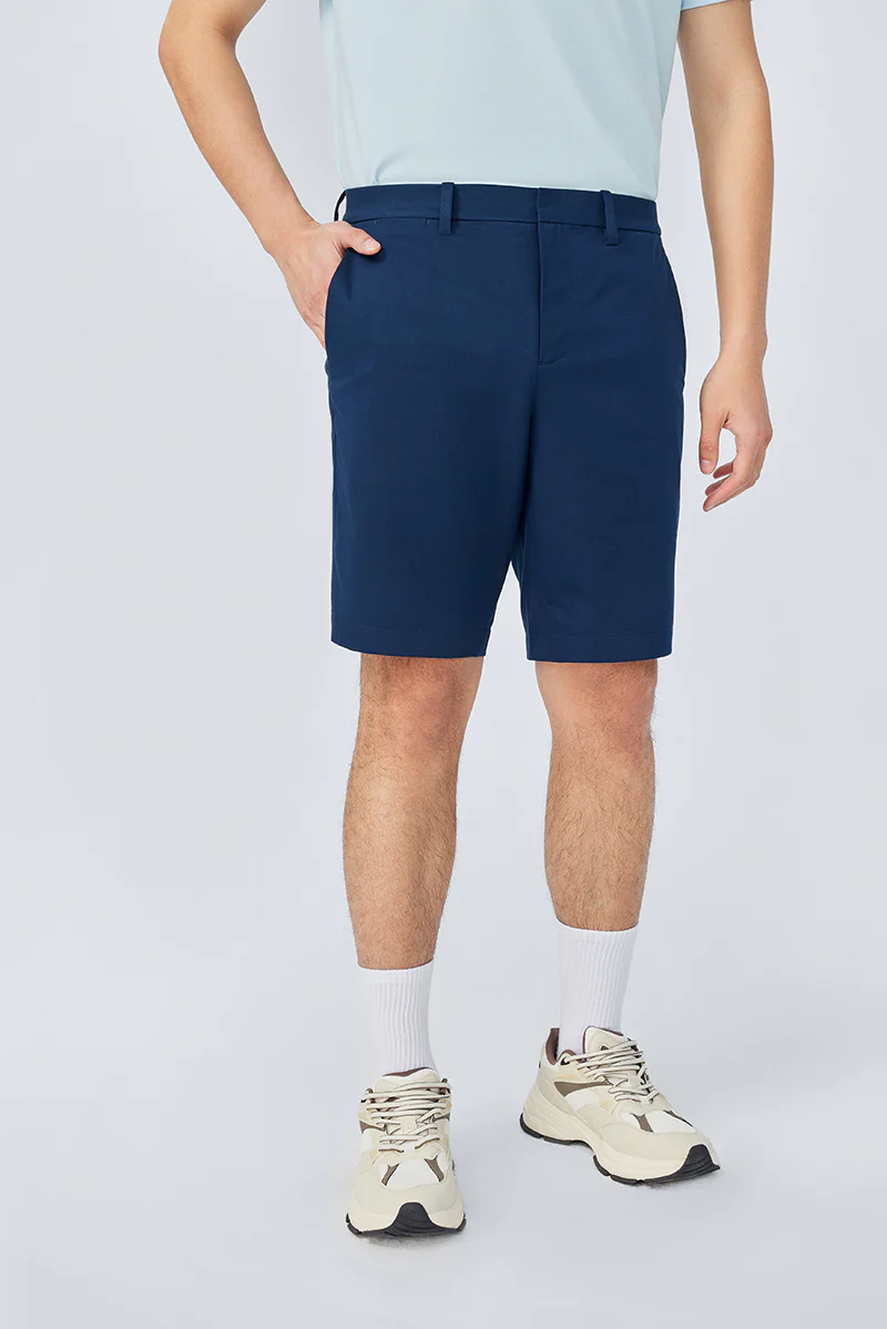 InstantCool Lightweight Twill Smart Shorts | Navy 23070N - Image 2
