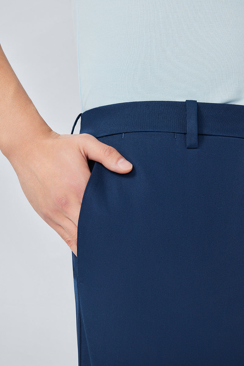 InstantCool Lightweight Twill Smart Shorts | Navy 23070N - Image 4
