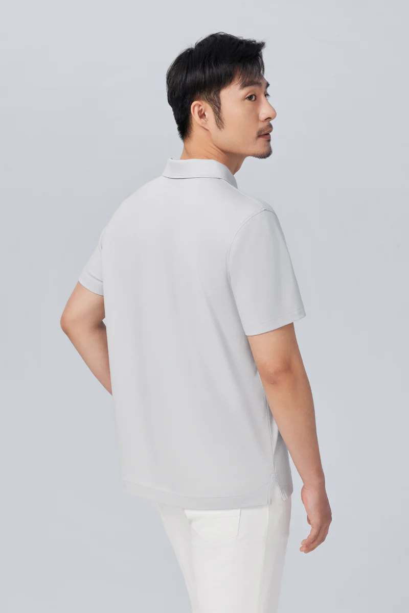 InstantCool Pique Polo | Grey GYE128 - Image 4