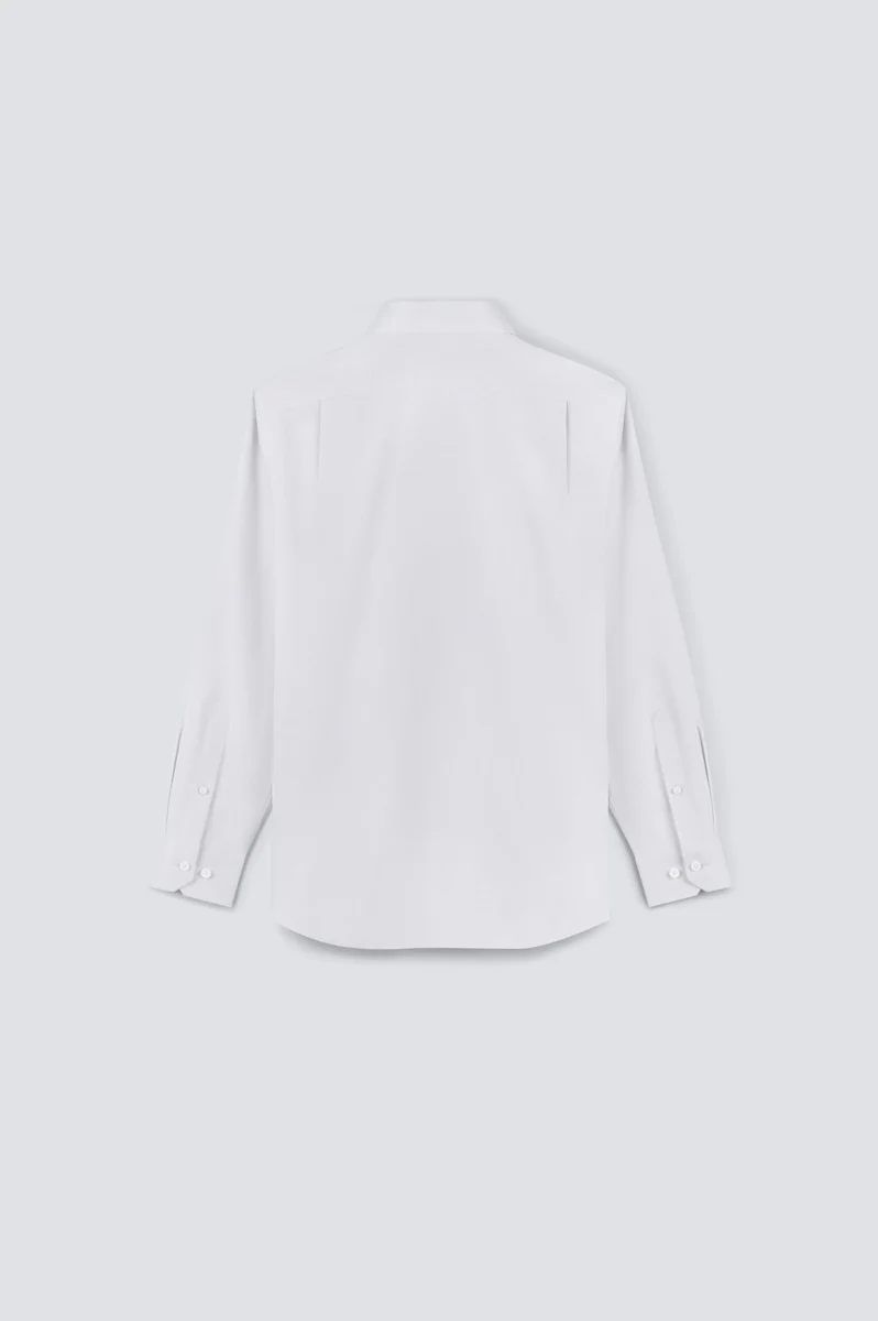 InstantCool Twill Dress Shirt | Pale Grey Semi Plain 19490N - Image 6
