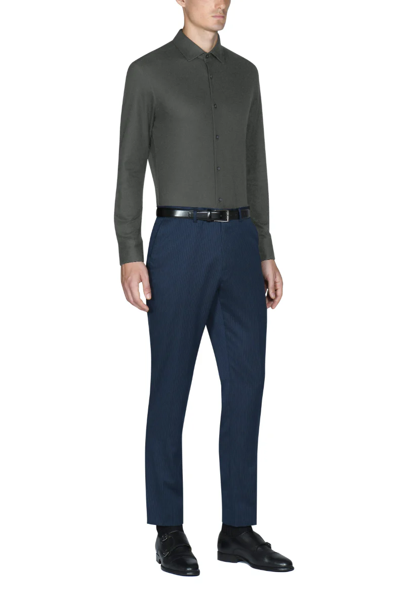 Knit Smart Shirt | Dark Grey GYE149 - Image 2