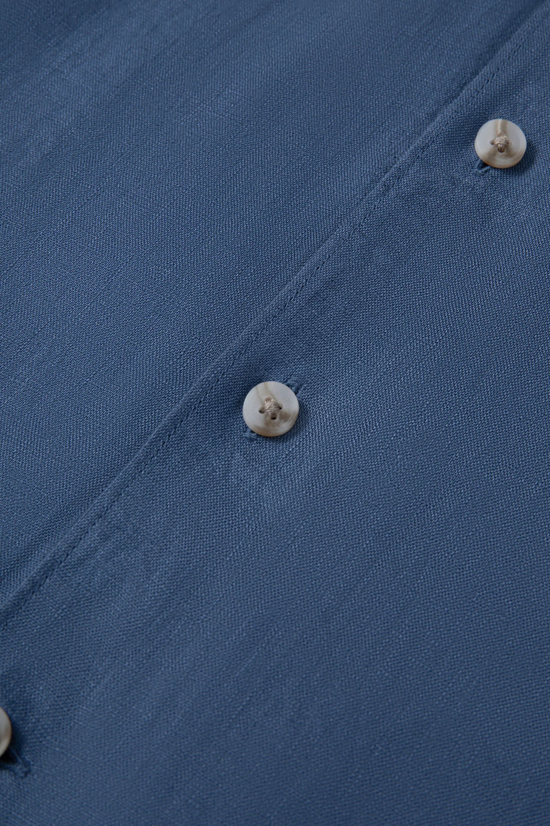 Linen Casual Shirt | Ensign Blue 25560P - Image 6