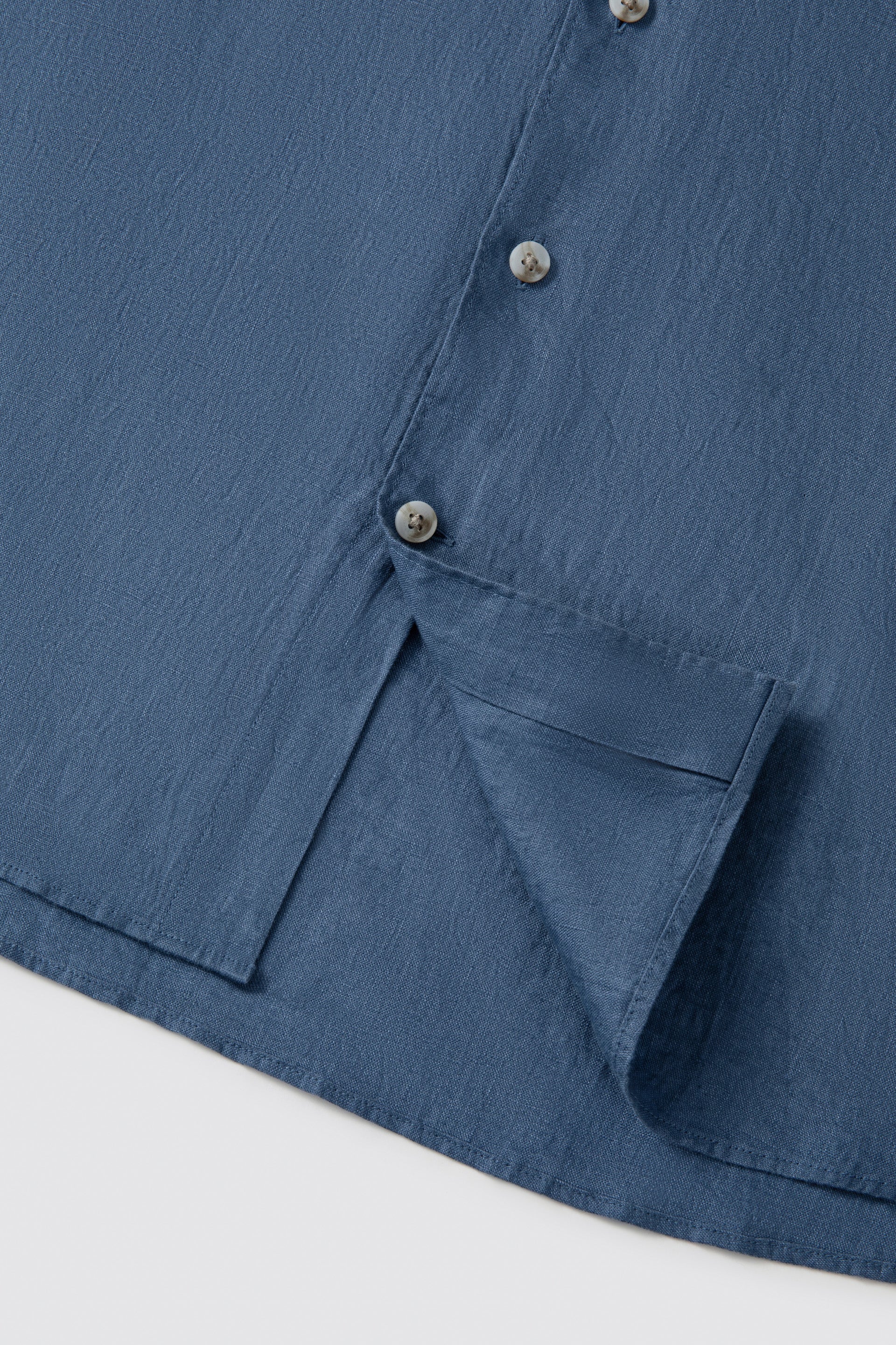 Linen Casual Shirt | Ensign Blue 25560P - Image 7